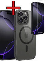 BTH BTH iPhone 16 Pro Max Magsafe Hoesje Zwart Met Screenprotector