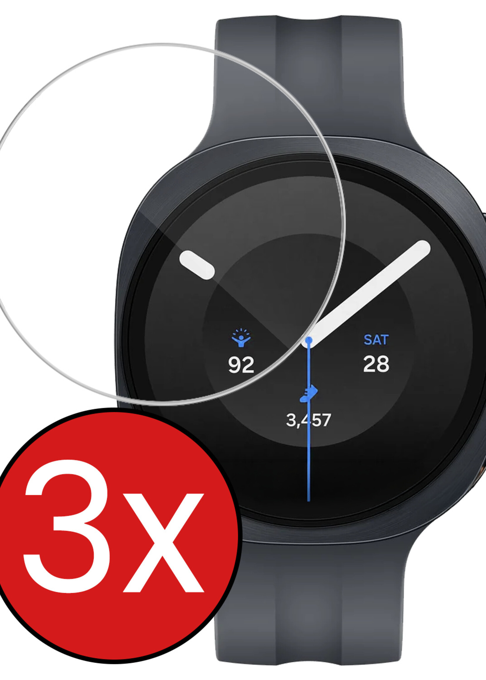 BTH BTH Samsung Galaxy Watch 9 (44 mm) Screenprotector - 3 PACK