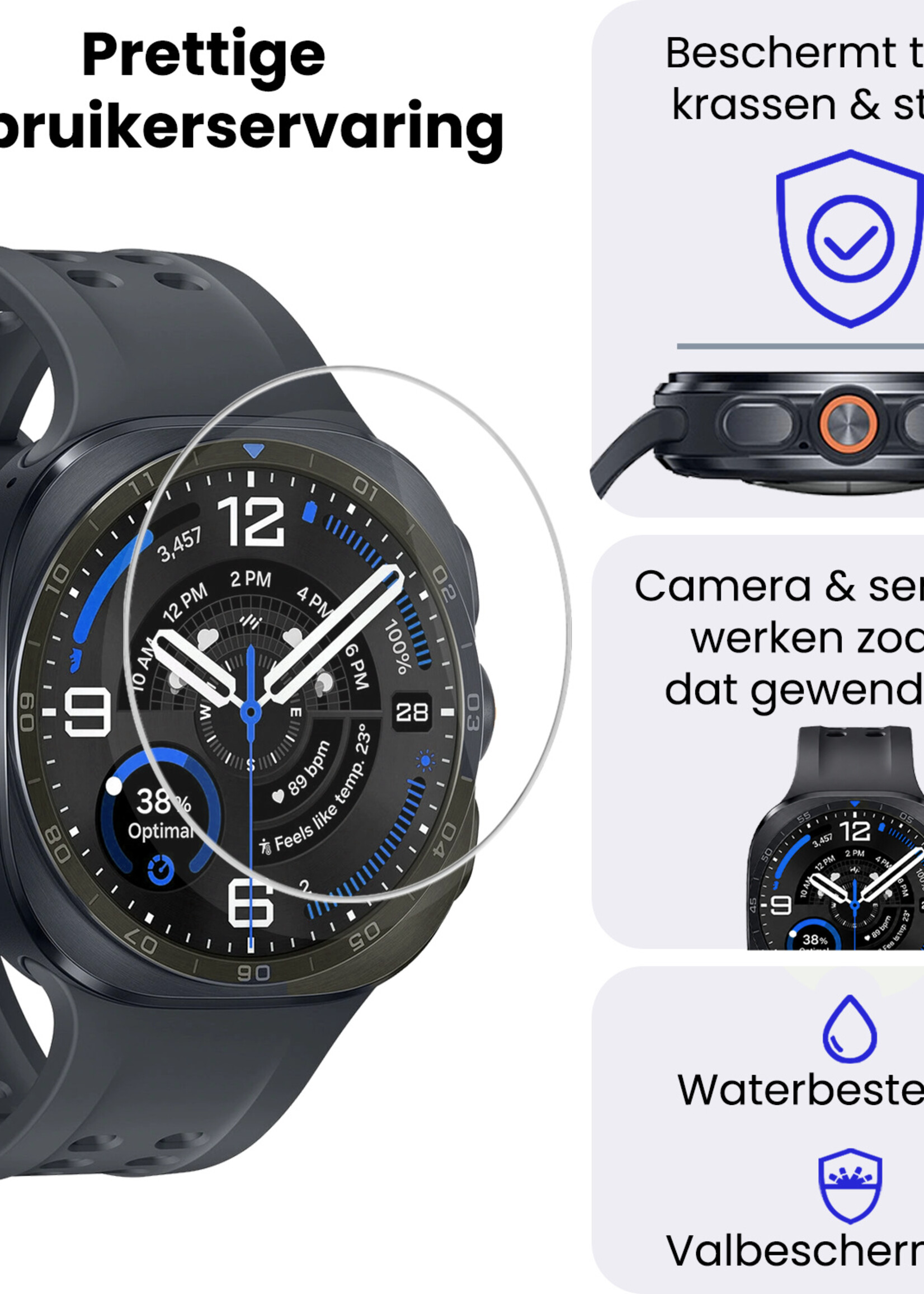 BTH BTH Samsung Galaxy Watch Ultra 2 (2026) Screenprotector - 3 PACK