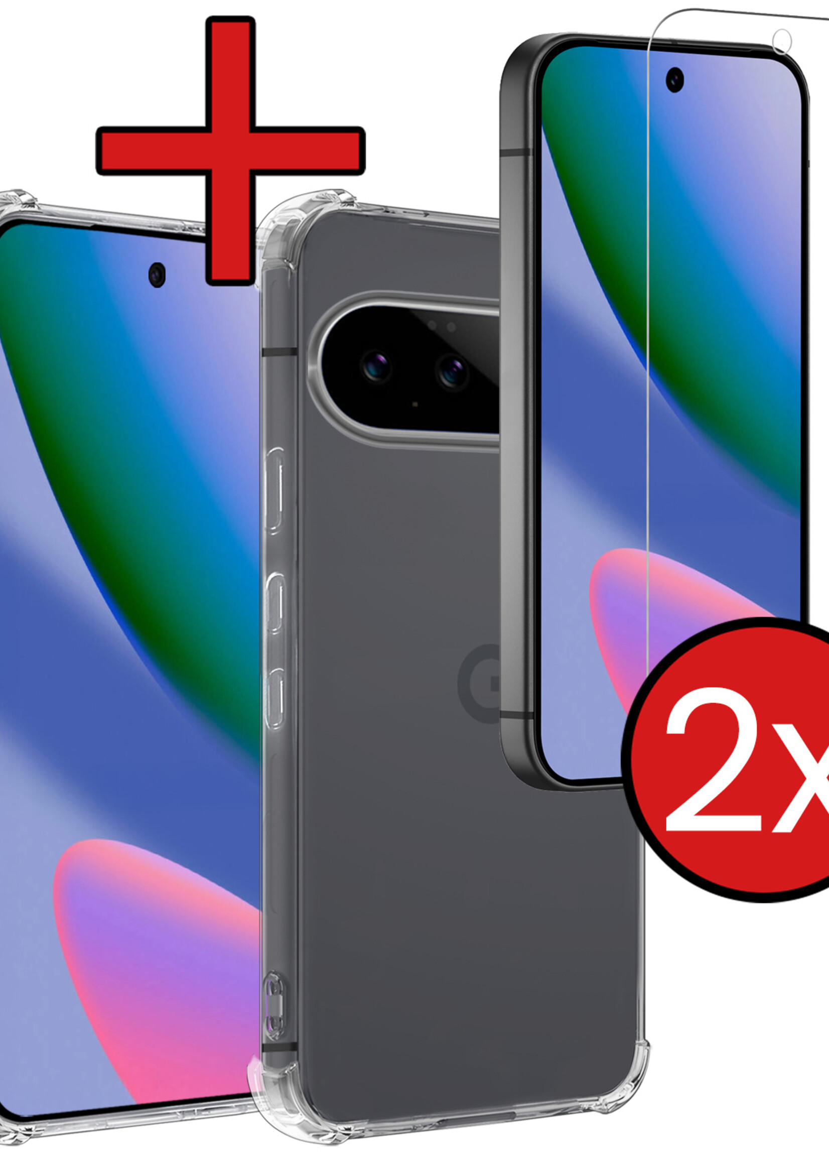BTH BTH Google Pixel 11 Hoesje Shockproof Met 2x Screenprotector