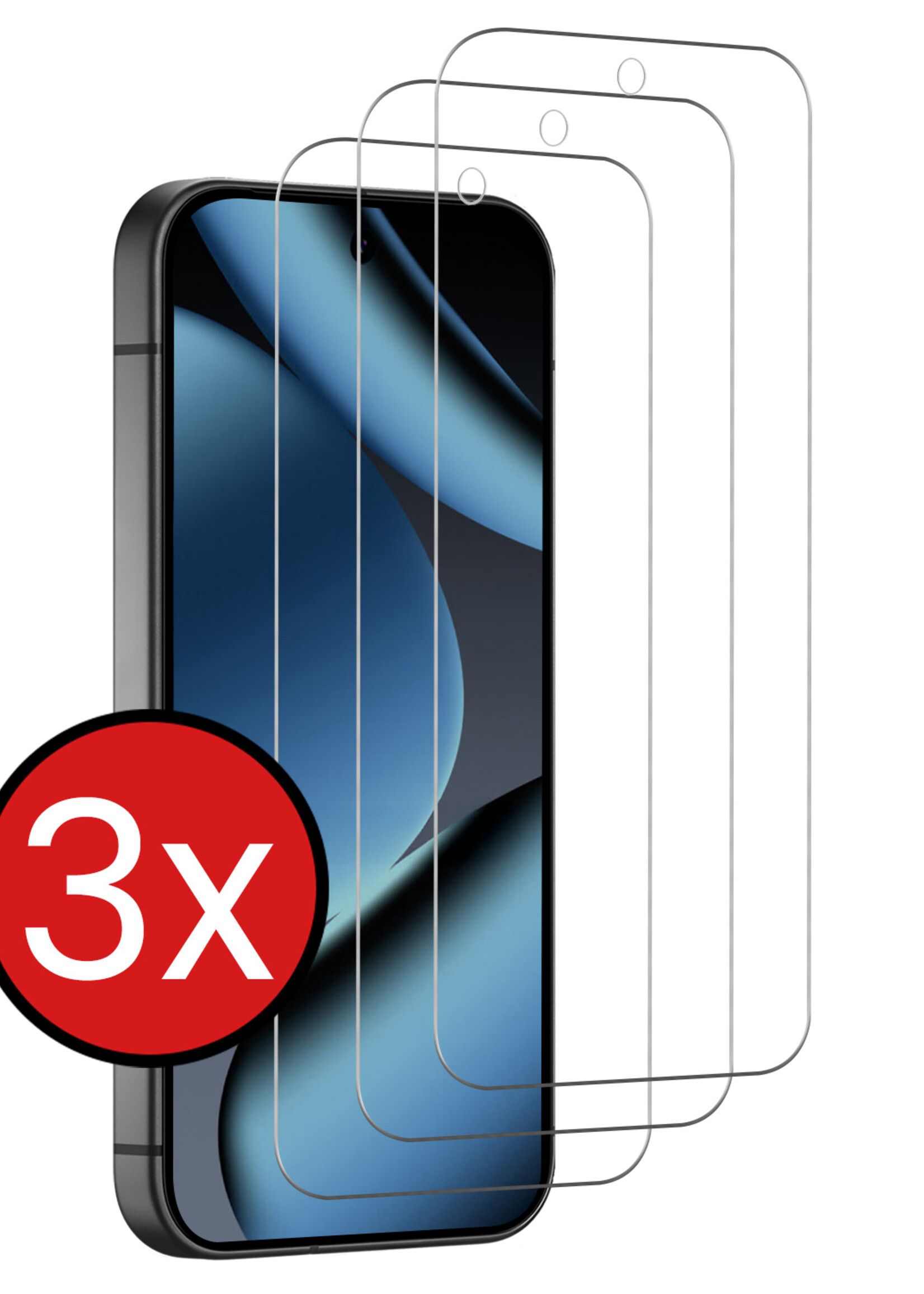 BTH BTH Google Pixel 11 Pro Screenprotector Glas - 3 PACK