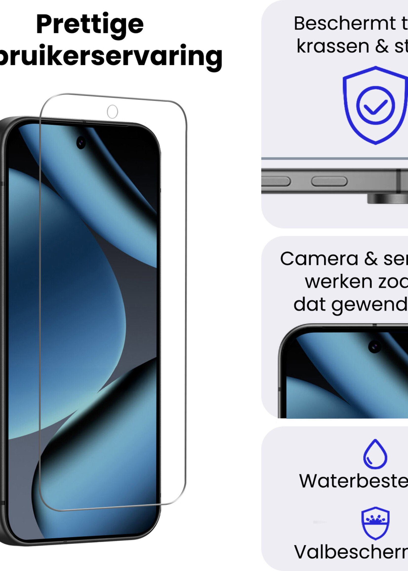 BTH BTH Google Pixel 11 Pro Screenprotector Glas - 3 PACK