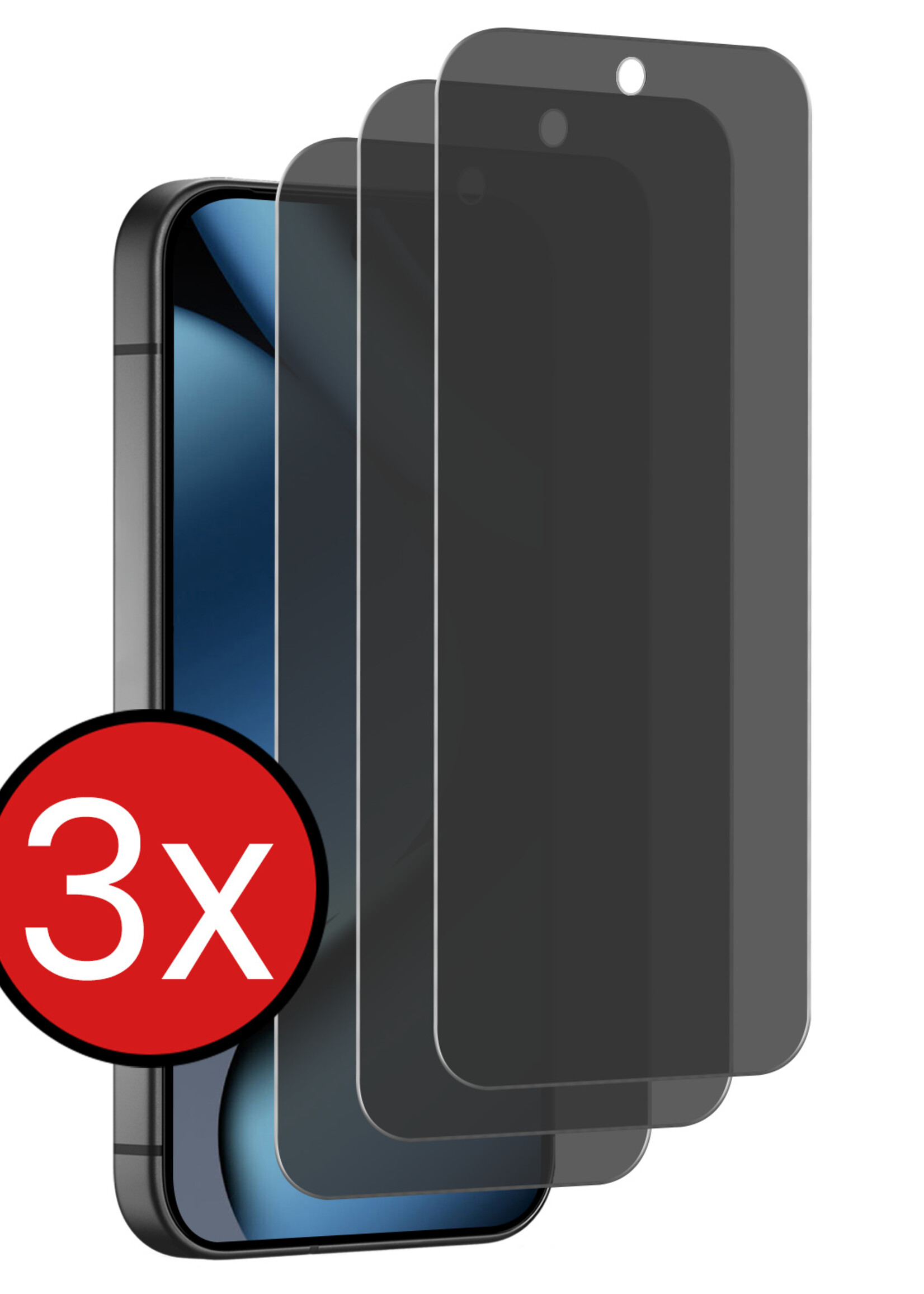 BTH BTH Google Pixel 11 Pro Screenprotector Glas Privacy - 3 PACK