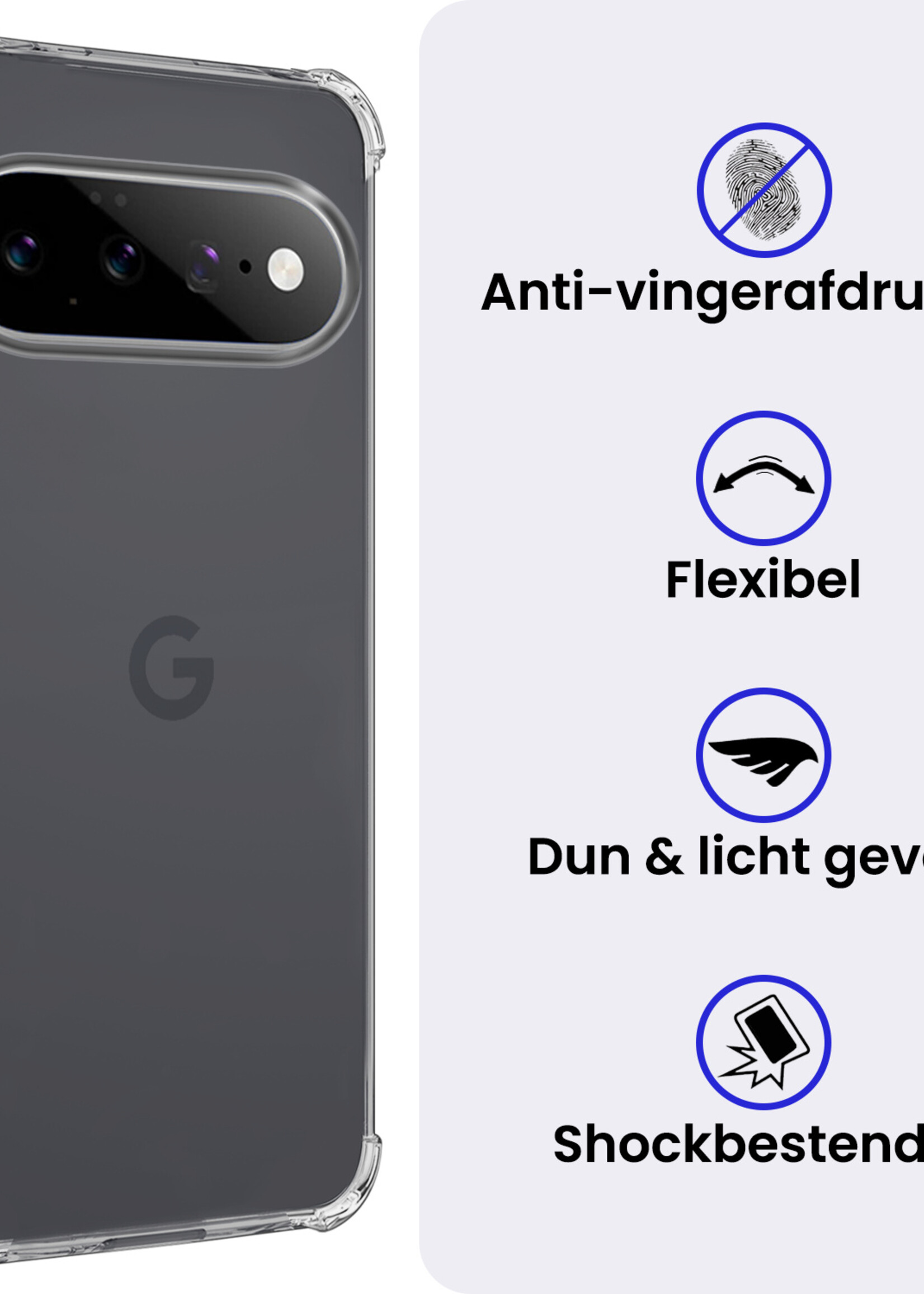 BTH BTH Google Pixel 11 Pro Hoesje Shockproof Met Screenprotector