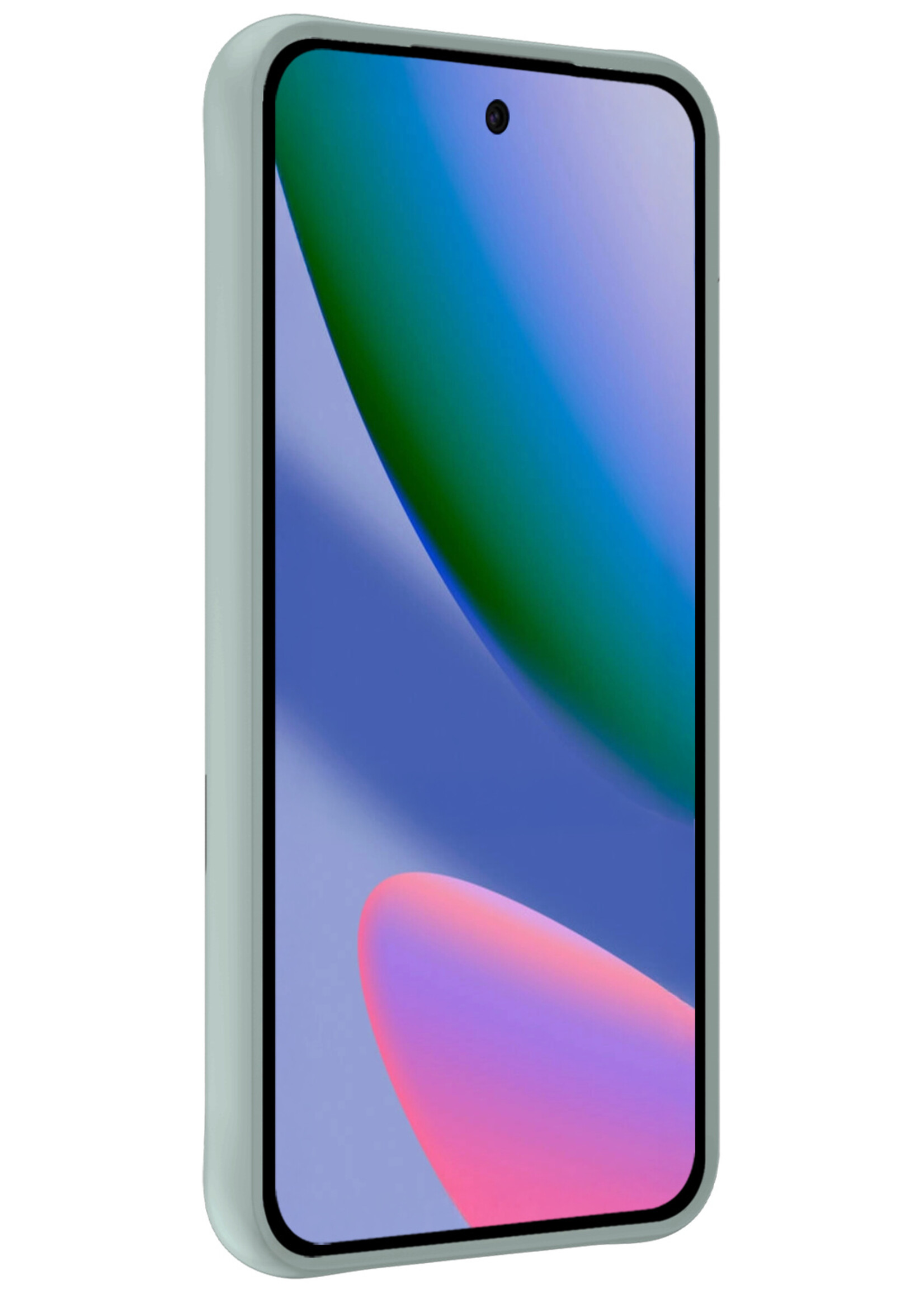 BTH BTH Google Pixel 11 Pro Hoesje Siliconen - Lichtblauw