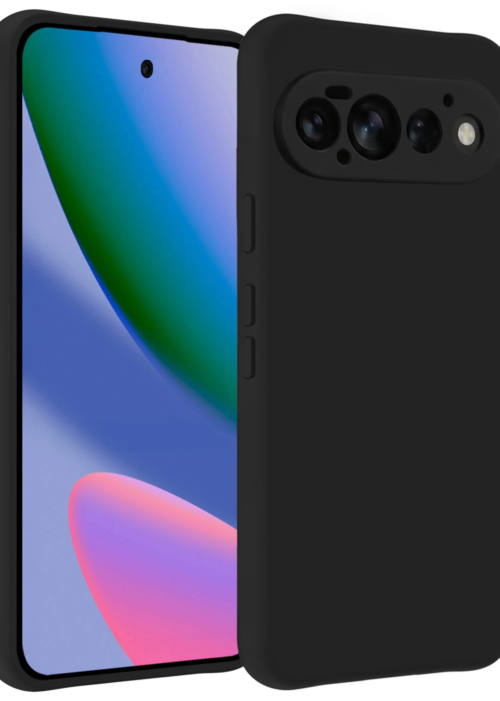 BTH BTH Google Pixel 11 Pro Hoesje Siliconen - Zwart