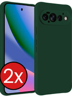 BTH BTH Google Pixel 11 Pro Hoesje Siliconen - Donkergroen - 2 PACK