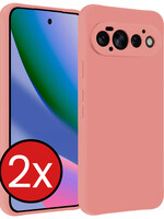 BTH BTH Google Pixel 11 Pro Hoesje Siliconen - Lichtroze - 2 PACK