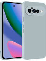 BTH BTH Google Pixel 11 Pro XL Hoesje Siliconen - Lichtblauw