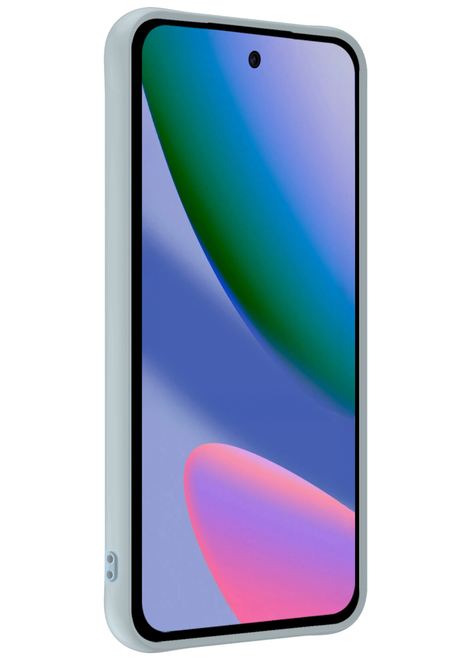 BTH BTH Google Pixel 11 Pro XL Hoesje Siliconen - Lichtblauw