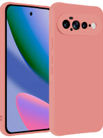 BTH BTH Google Pixel 11 Pro XL Hoesje Siliconen - Lichtroze