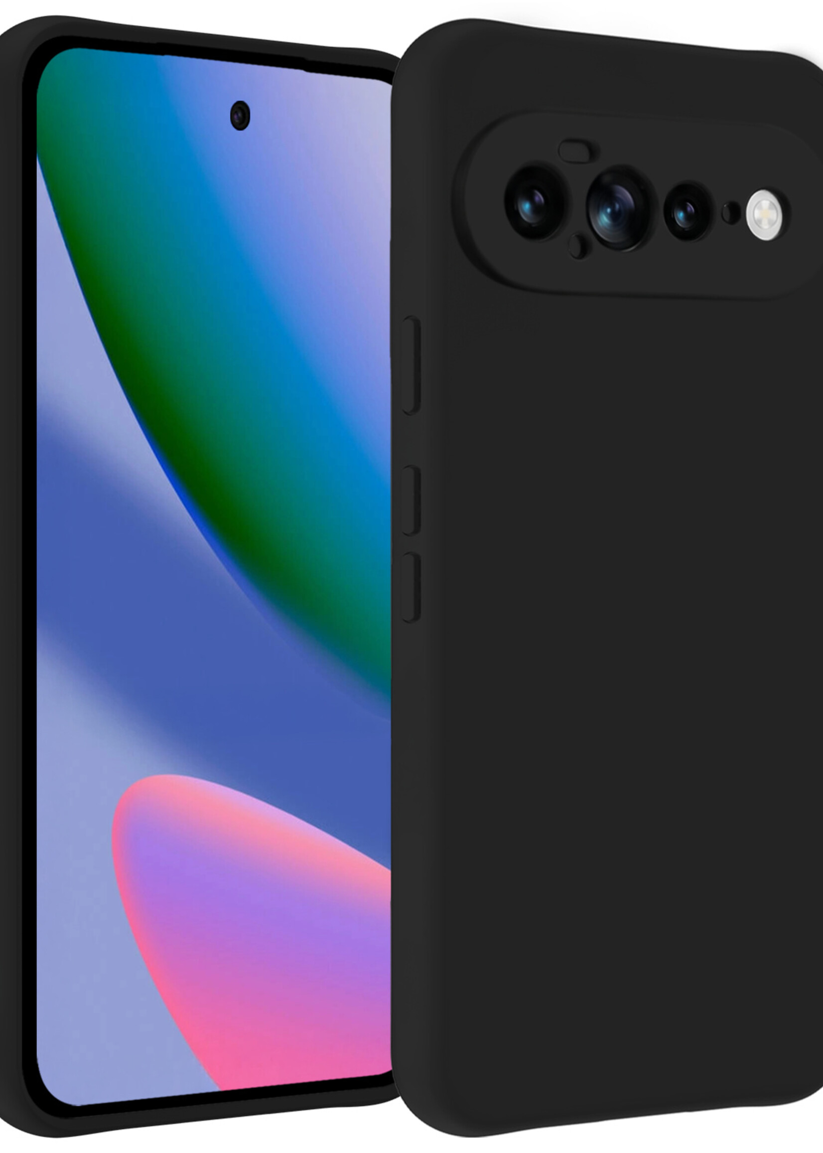 BTH BTH Google Pixel 11 Pro XL Hoesje Siliconen - Zwart