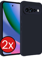 BTH BTH Google Pixel 11 Pro XL Hoesje Siliconen - Donkerblauw - 2 PACK