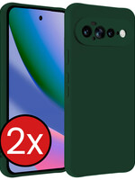 BTH BTH Google Pixel 11 Pro XL Hoesje Siliconen - Donkergroen - 2 PACK