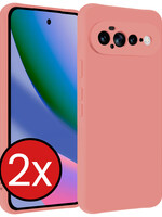 BTH BTH Google Pixel 11 Pro XL Hoesje Siliconen - Lichtroze - 2 PACK
