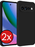 BTH BTH Google Pixel 11 Pro XL Hoesje Siliconen - Zwart - 2 PACK