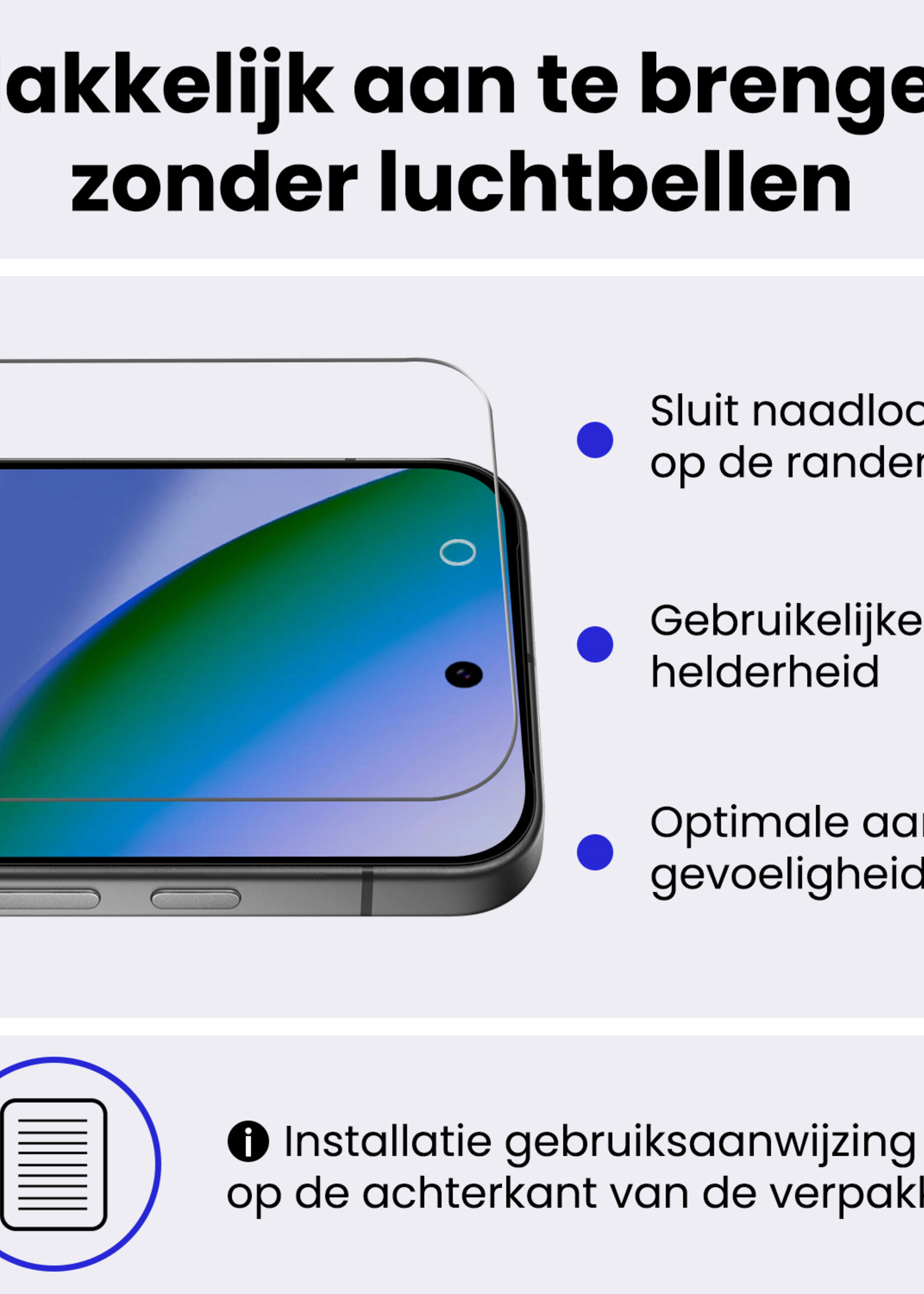 BTH BTH Google Pixel 11 Pro XL Hoesje Bookcase Met Screenprotector - Zwart