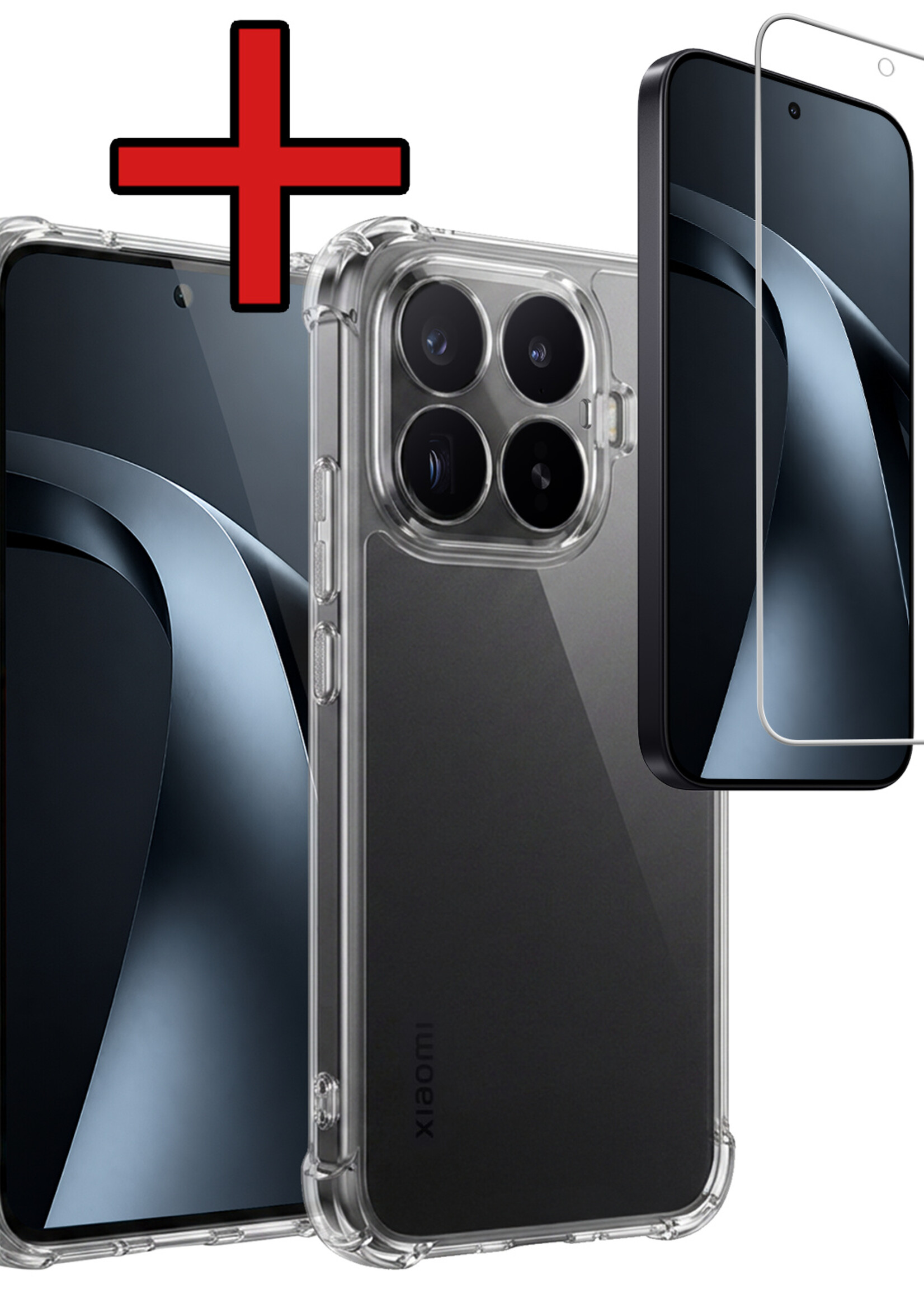 BTH BTH Xiaomi 17T Hoesje Shockproof Met Screenprotector