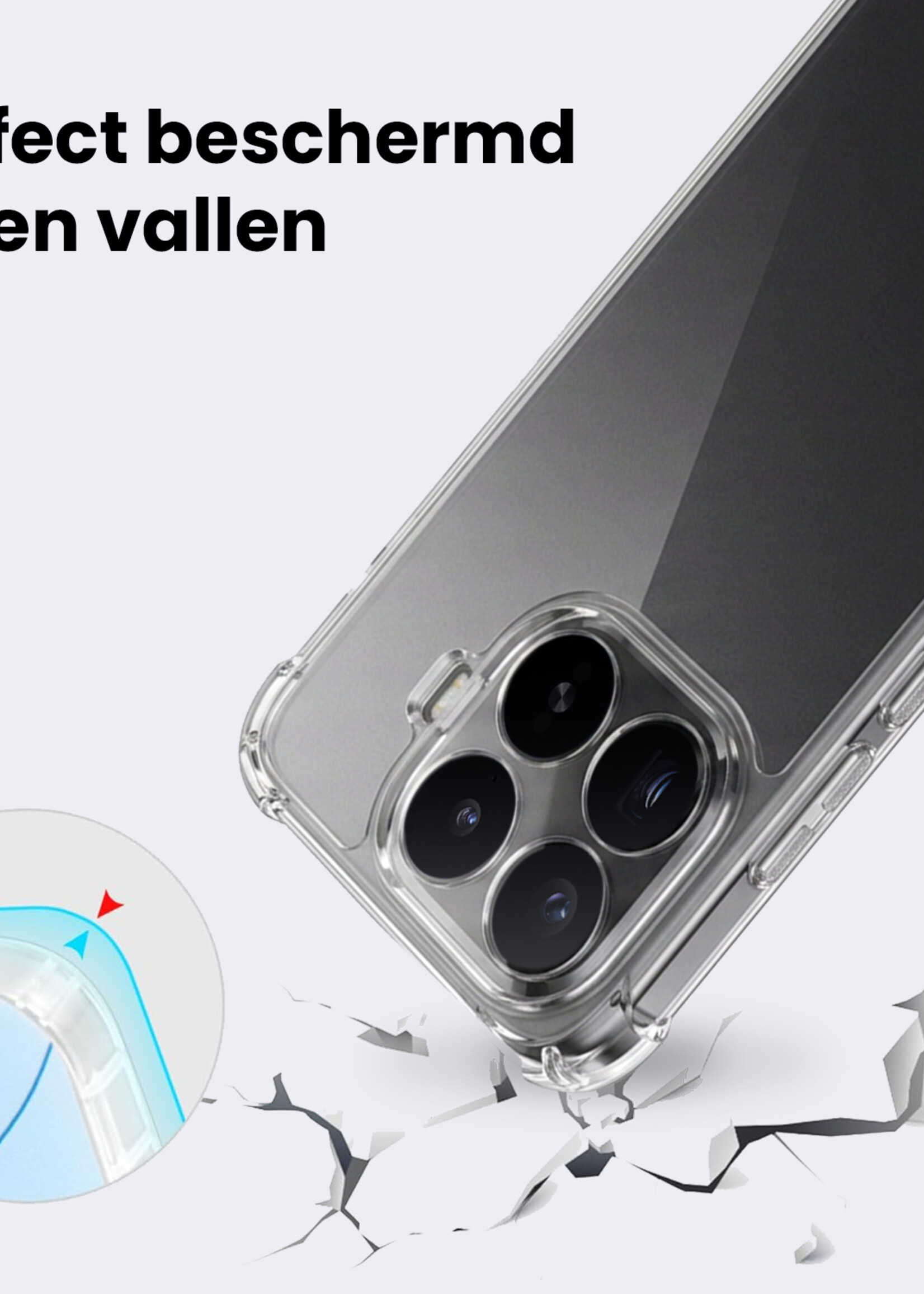 BTH BTH Xiaomi 17T Pro Hoesje Shockproof Met Screenprotector