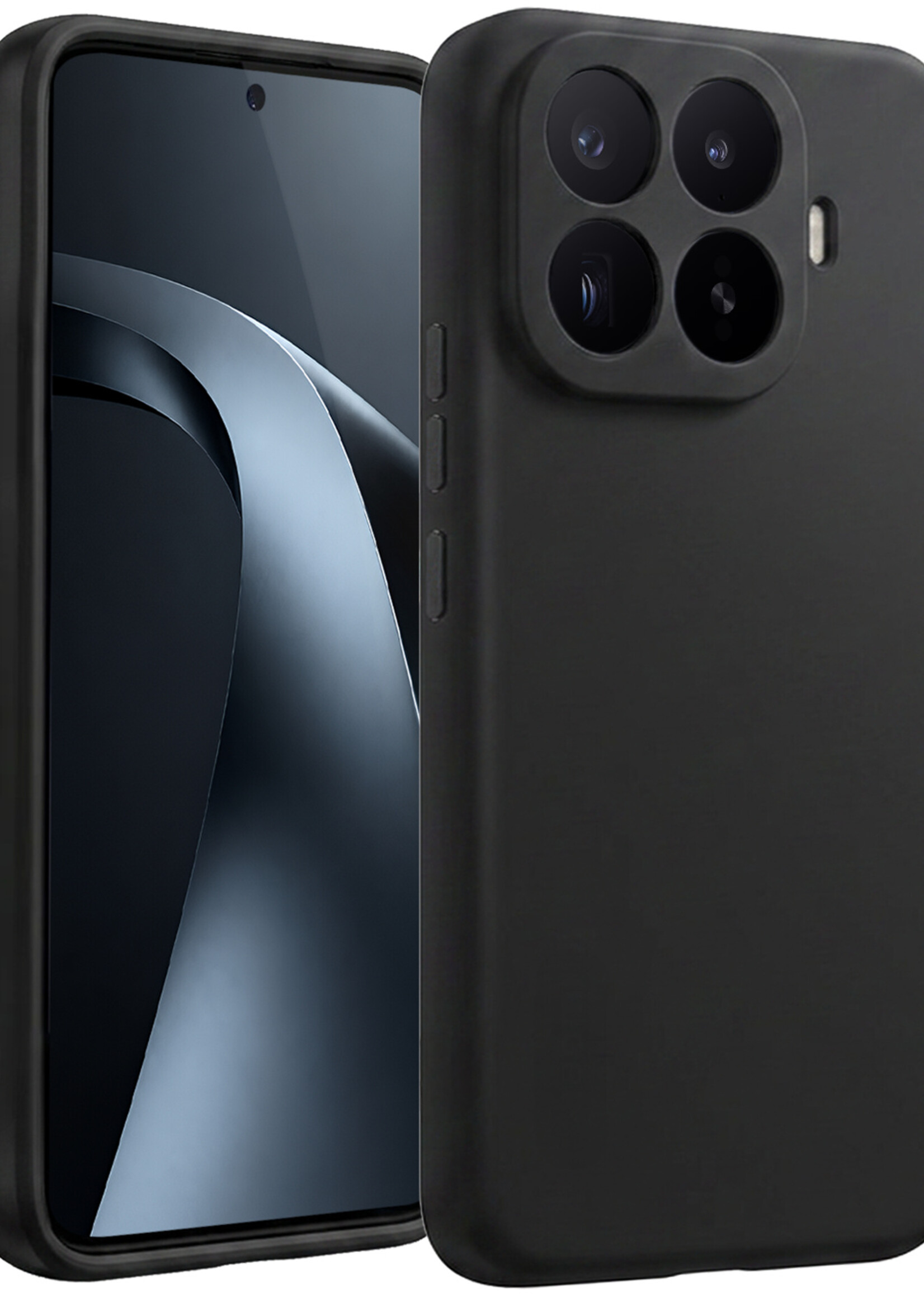 BTH BTH Xiaomi 17T Pro Hoesje Siliconen - Zwart