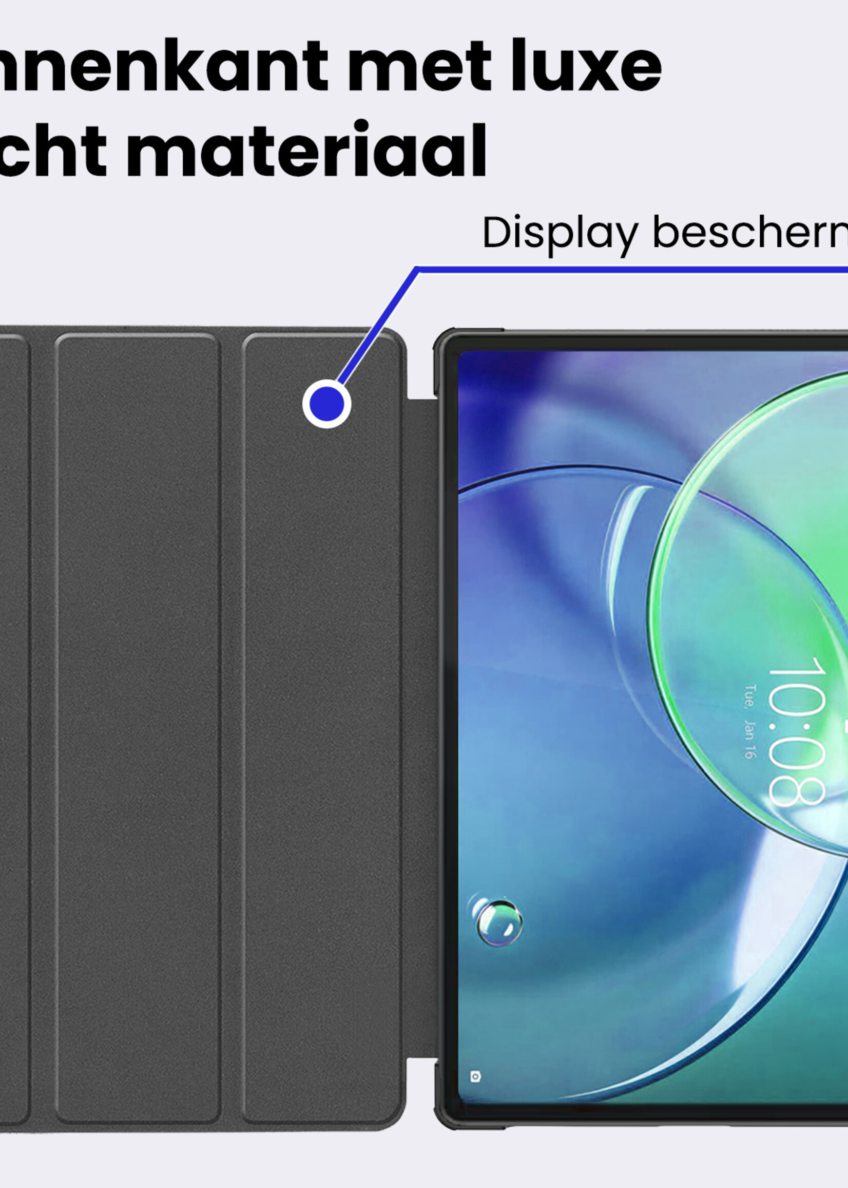 BTH BTH Lenovo Idea Tab Pro Gen 2 Hoesje - Grijs