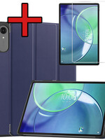 BTH BTH Lenovo Idea Tab Pro Gen 2 Hoesje Met Screenprotector - Donkerblauw