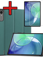 BTH BTH Lenovo Idea Tab Pro Gen 2 Hoesje Met Screenprotector - Donkergroen