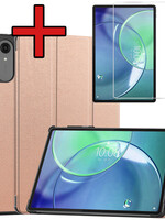 BTH BTH Lenovo Idea Tab Pro Gen 2 Hoesje Met Screenprotector - Rose Goud
