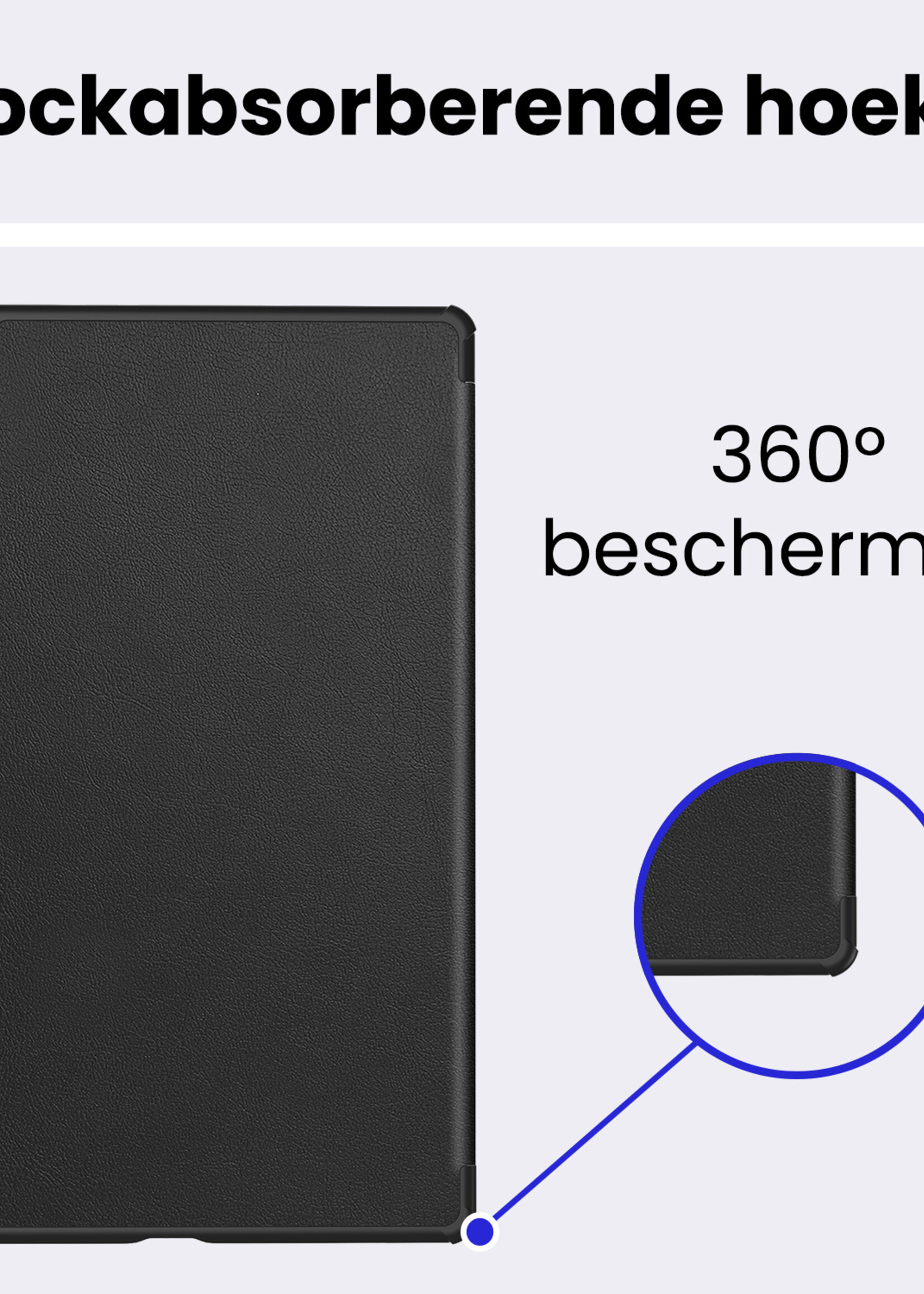 BTH BTH Lenovo Idea Tab Pro Gen 2 Hoesje Met Screenprotector - Zwart