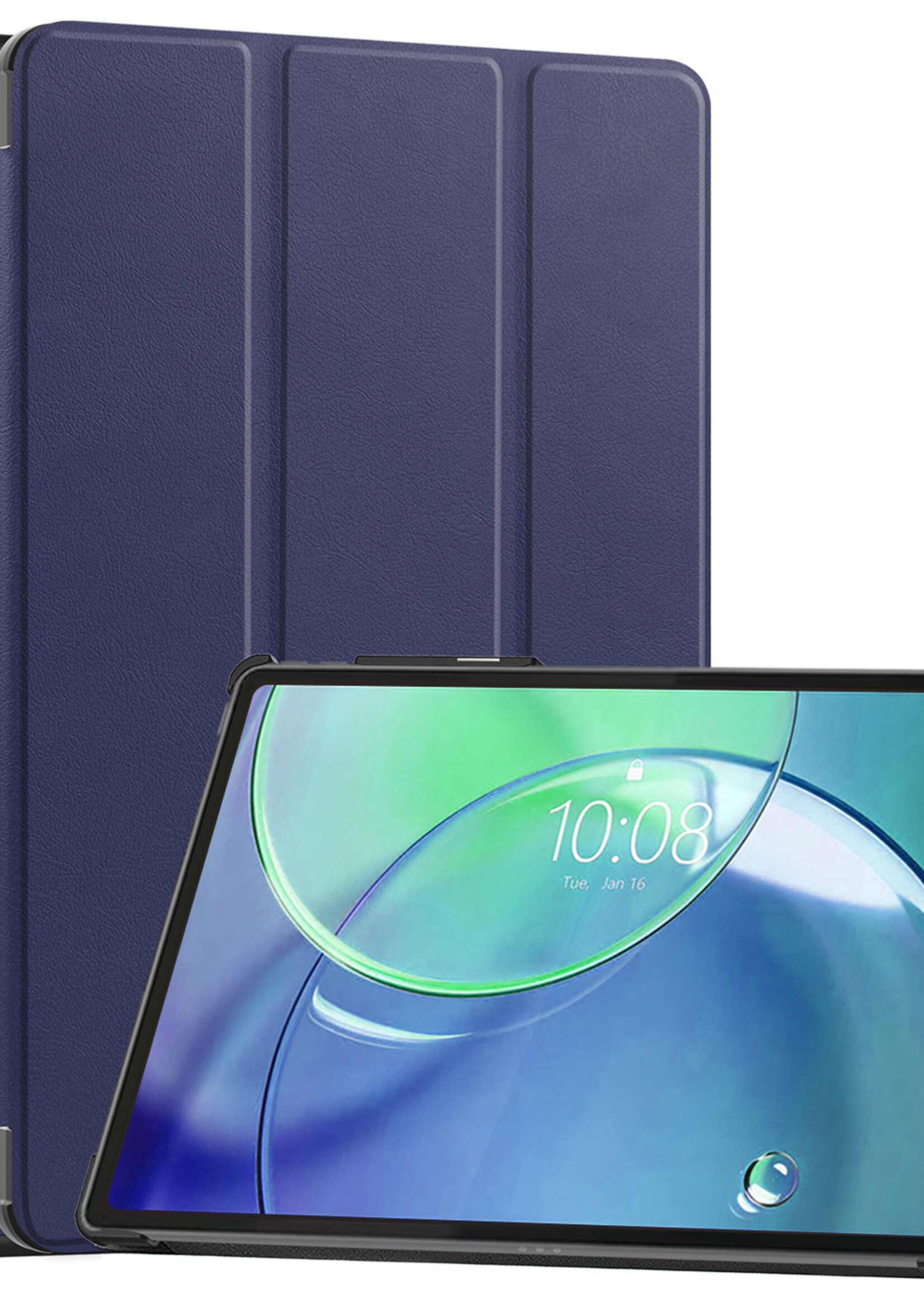 BTH BTH Lenovo Idea Tab Pro Gen 2 Hoesje Met Uitsparing Lenovo Pen - Donkerblauw