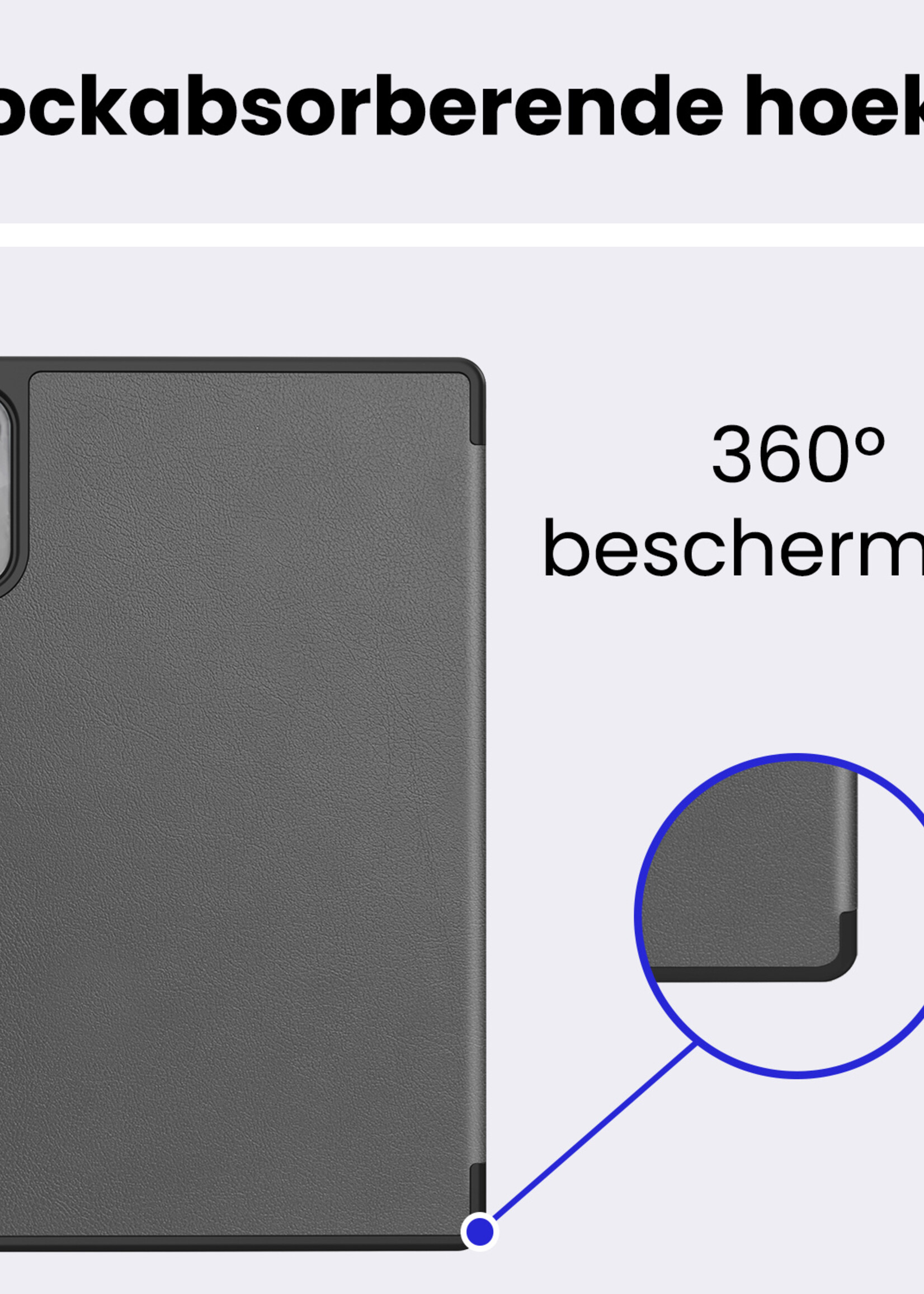 BTH BTH Lenovo Idea Tab Pro Gen 2 Hoesje Met Uitsparing Lenovo Pen Met Screenprotector - Grijs