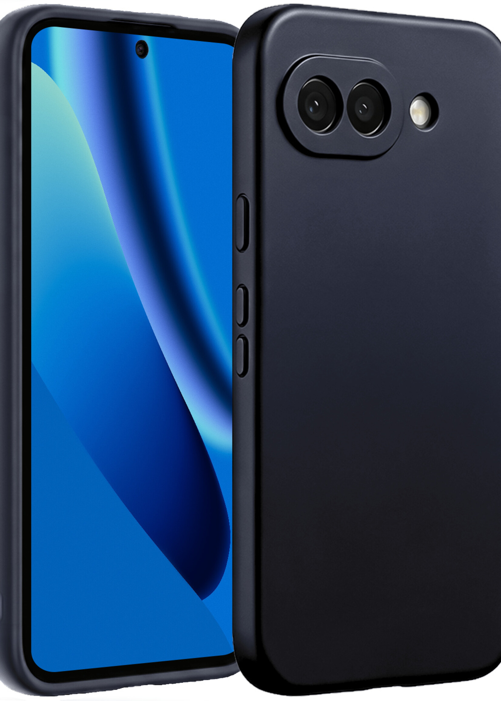 BTH BTH Google Pixel 10a Hoesje Siliconen - Donkerblauw