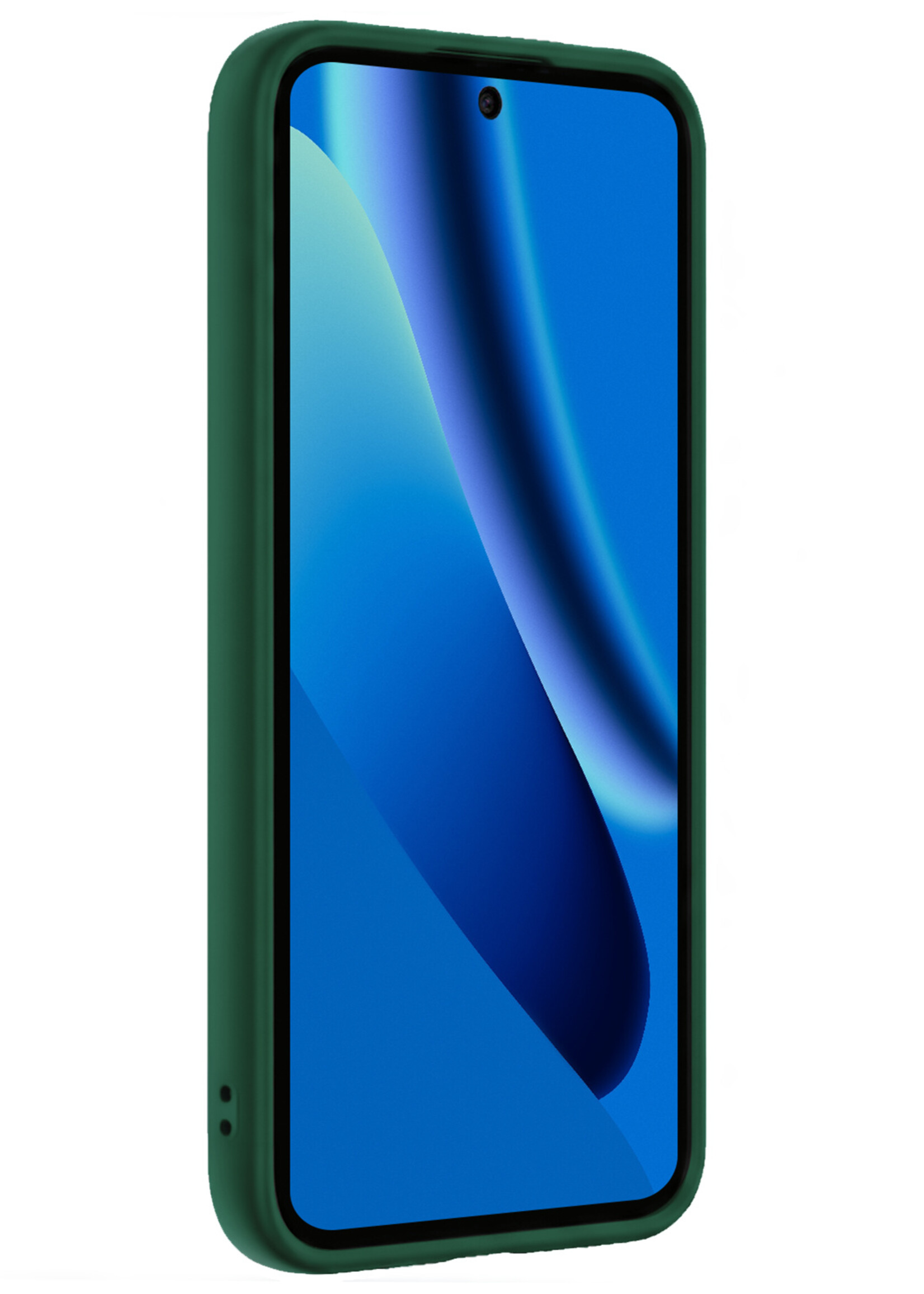 BTH BTH Google Pixel 10a Hoesje Siliconen - Donkergroen