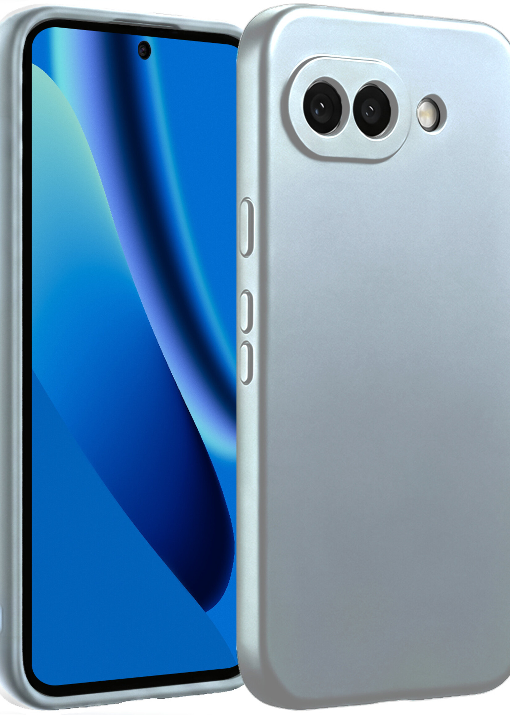 BTH BTH Google Pixel 10a Hoesje Siliconen - Lichtblauw