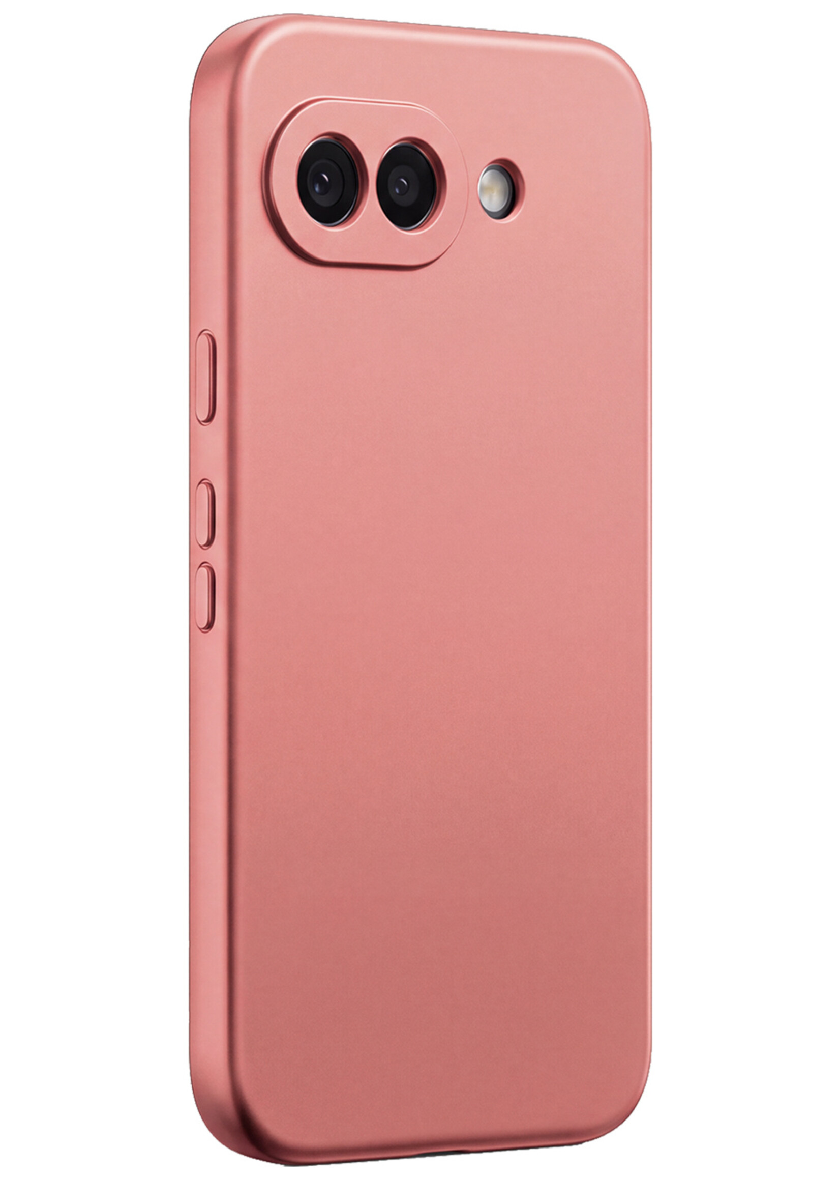 BTH BTH Google Pixel 10a Hoesje Siliconen - Lichtroze - 2 PACK