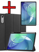 BTH BTH Lenovo Idea Tab Pro Gen 2 Hoesje Met Uitsparing Lenovo Pen Met Screenprotector - Zwart