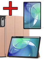 BTH BTH Lenovo Idea Tab Pro Gen 2 Hoesje Met Uitsparing Lenovo Pen Met Screenprotector - Rose Goud