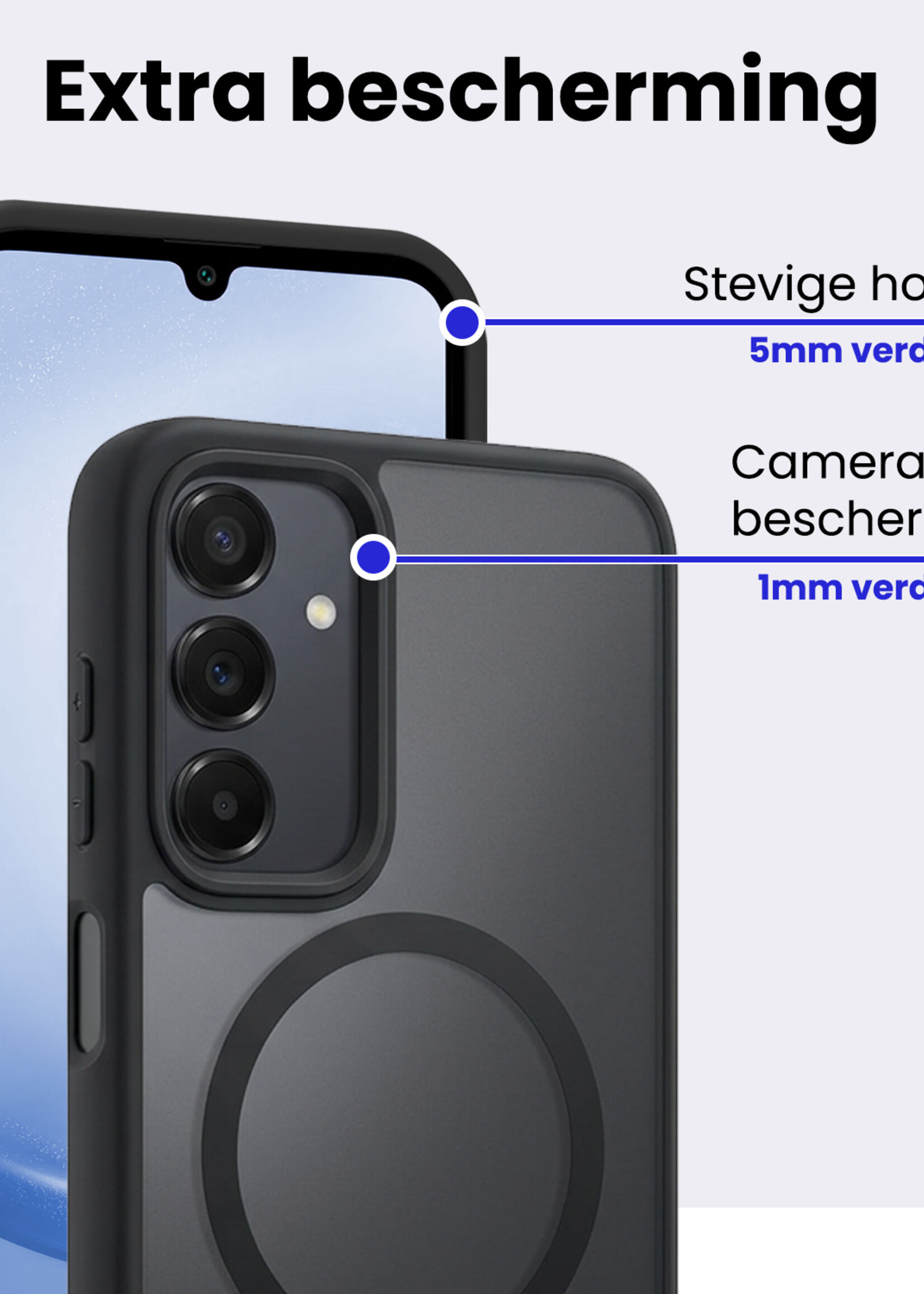 BTH BTH Samsung Galaxy A25 Magsafe Hoesje - Zwart