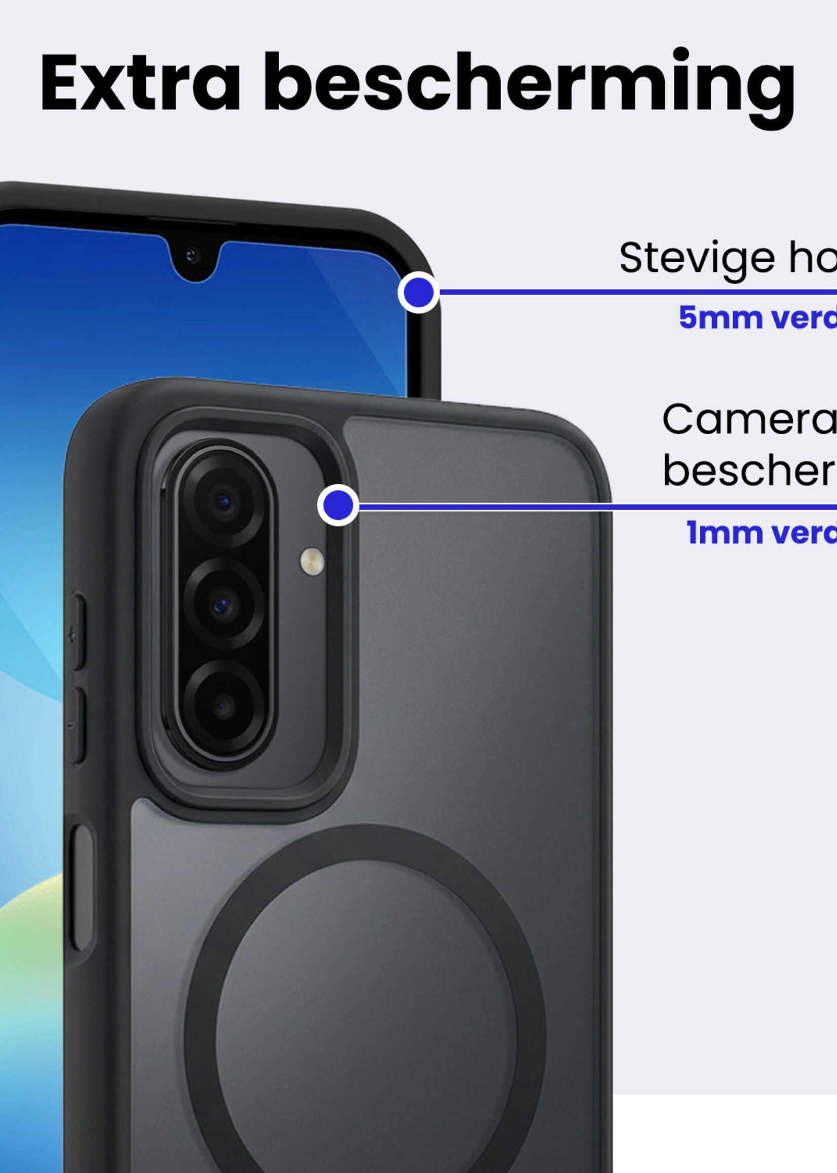 BTH BTH Samsung Galaxy A26 Magsafe Hoesje - Zwart