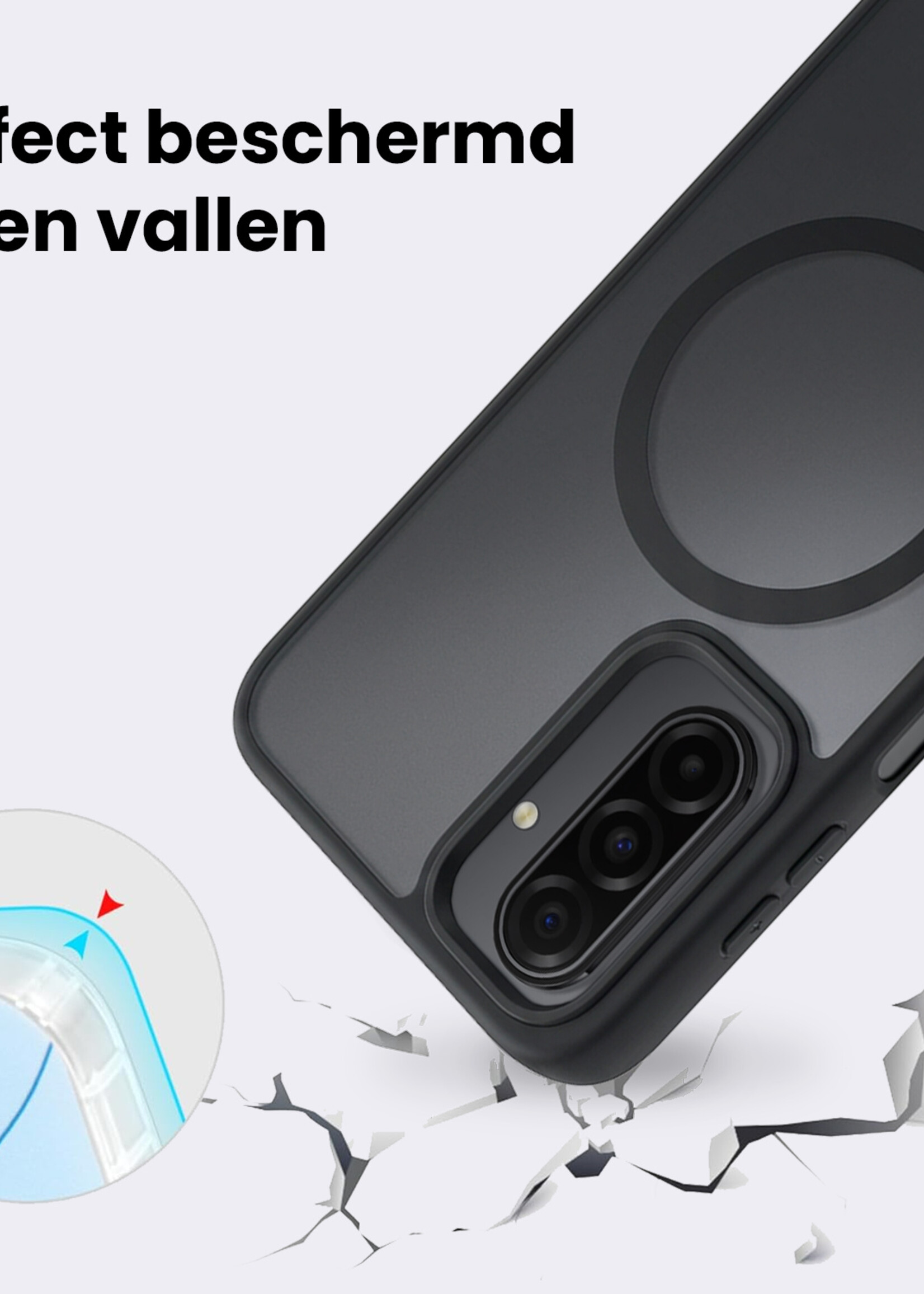 BTH BTH Samsung Galaxy A26 Magsafe Hoesje - Zwart