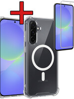 BTH BTH Samsung Galaxy A36 Magsafe Hoesje Transparant Met Screenprotector