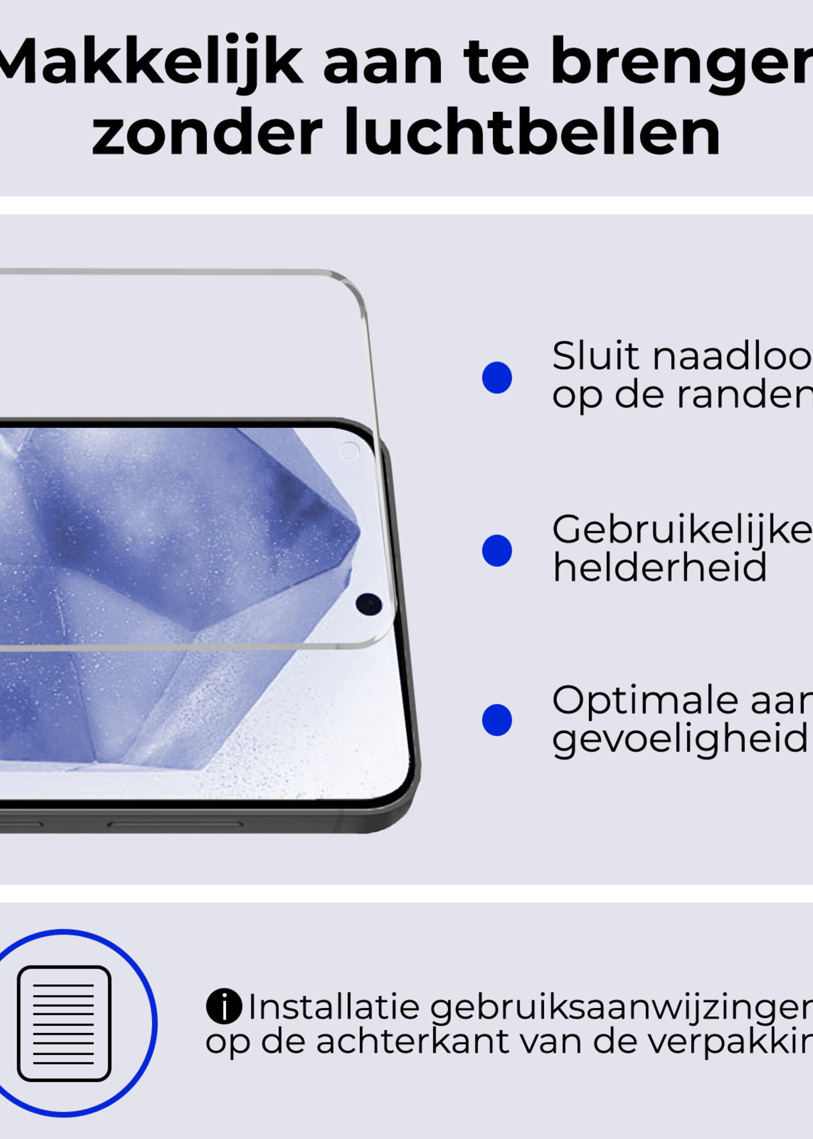 BTH BTH Samsung Galaxy A55 Magsafe Hoesje Transparant Met 2x Screenprotector