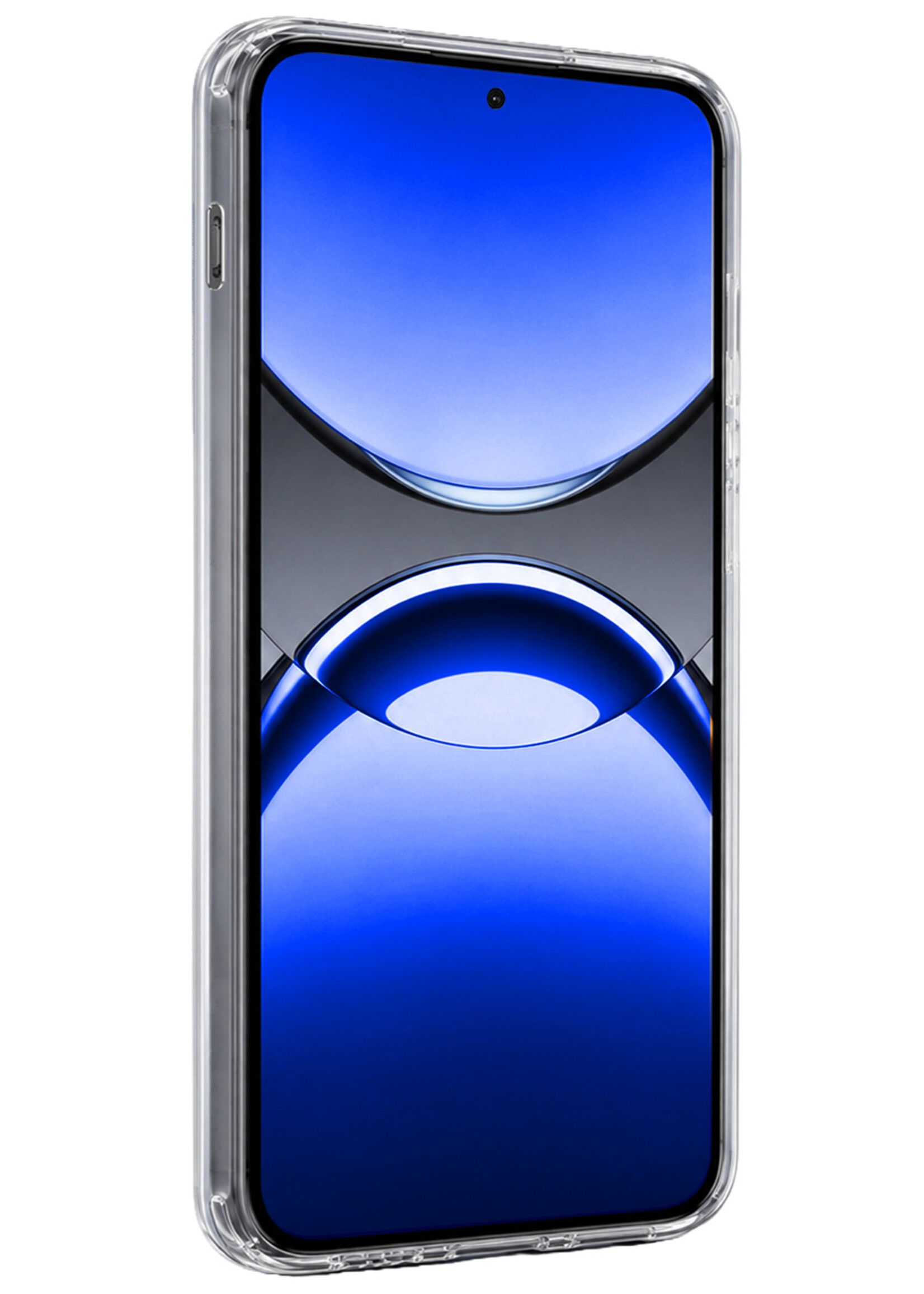 BTH BTH OPPO Find X8 Pro Hoesje Siliconen Met Screenprotector - Transparant
