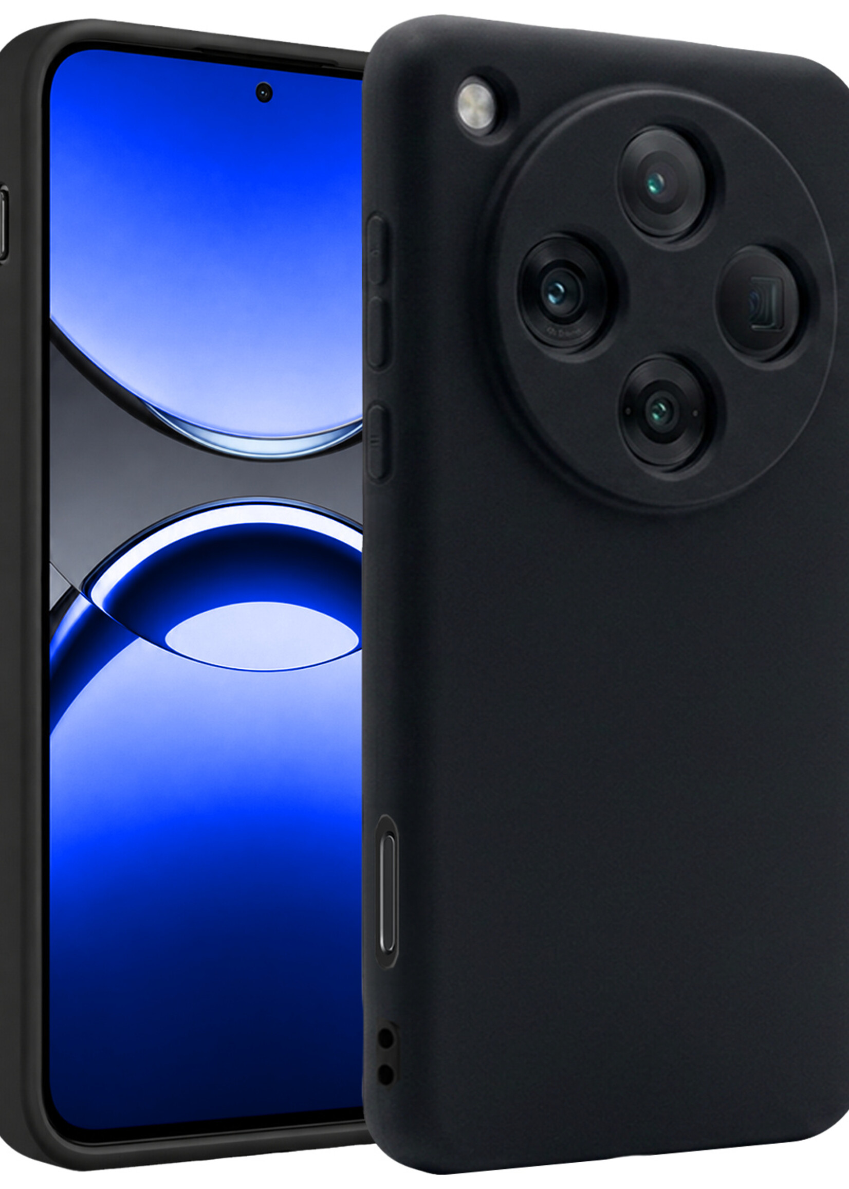 BTH BTH OPPO Find X8 Pro Hoesje Siliconen - Zwart