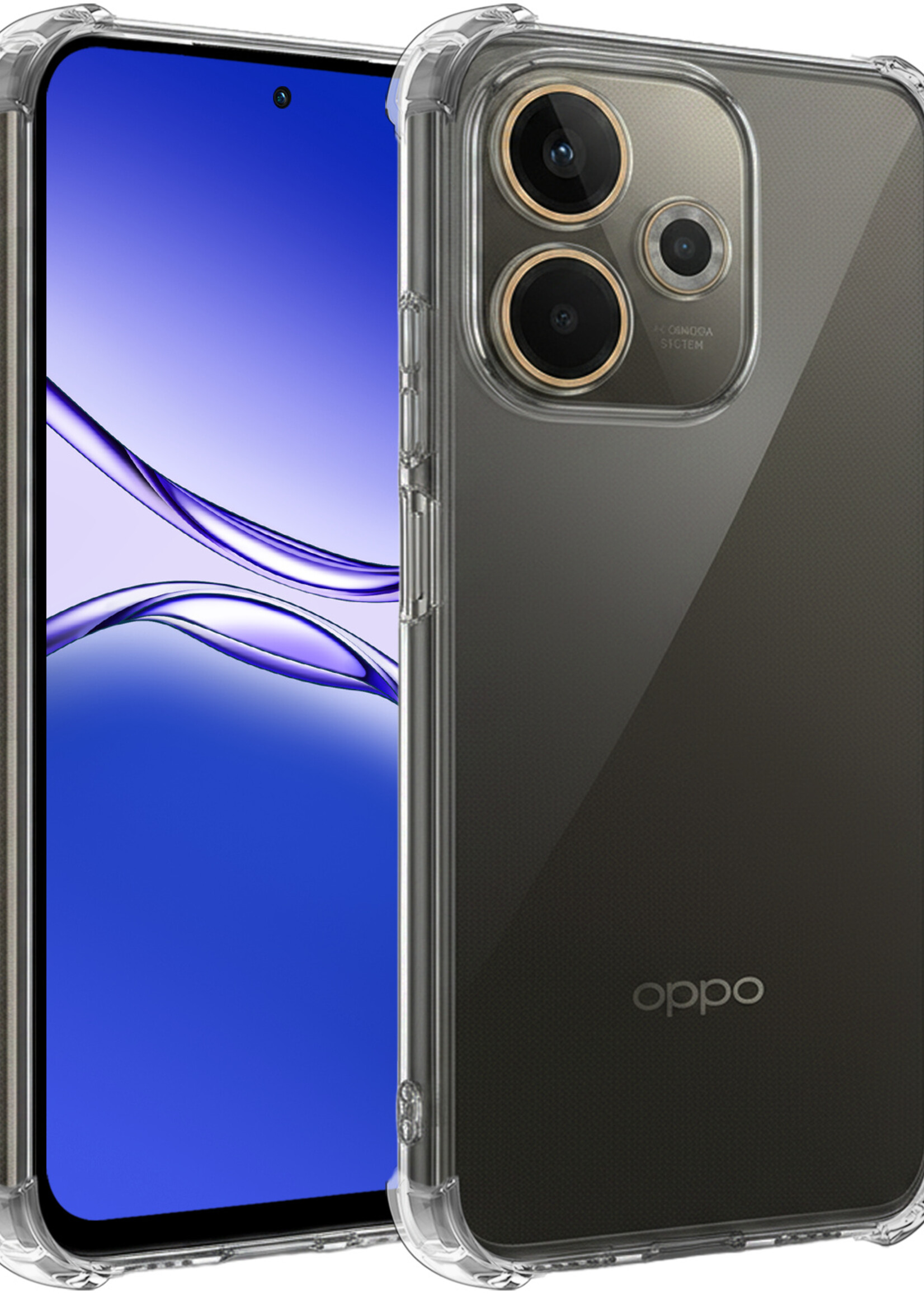 BTH BTH OPPO A5 Pro Hoesje Shockproof - Transparant