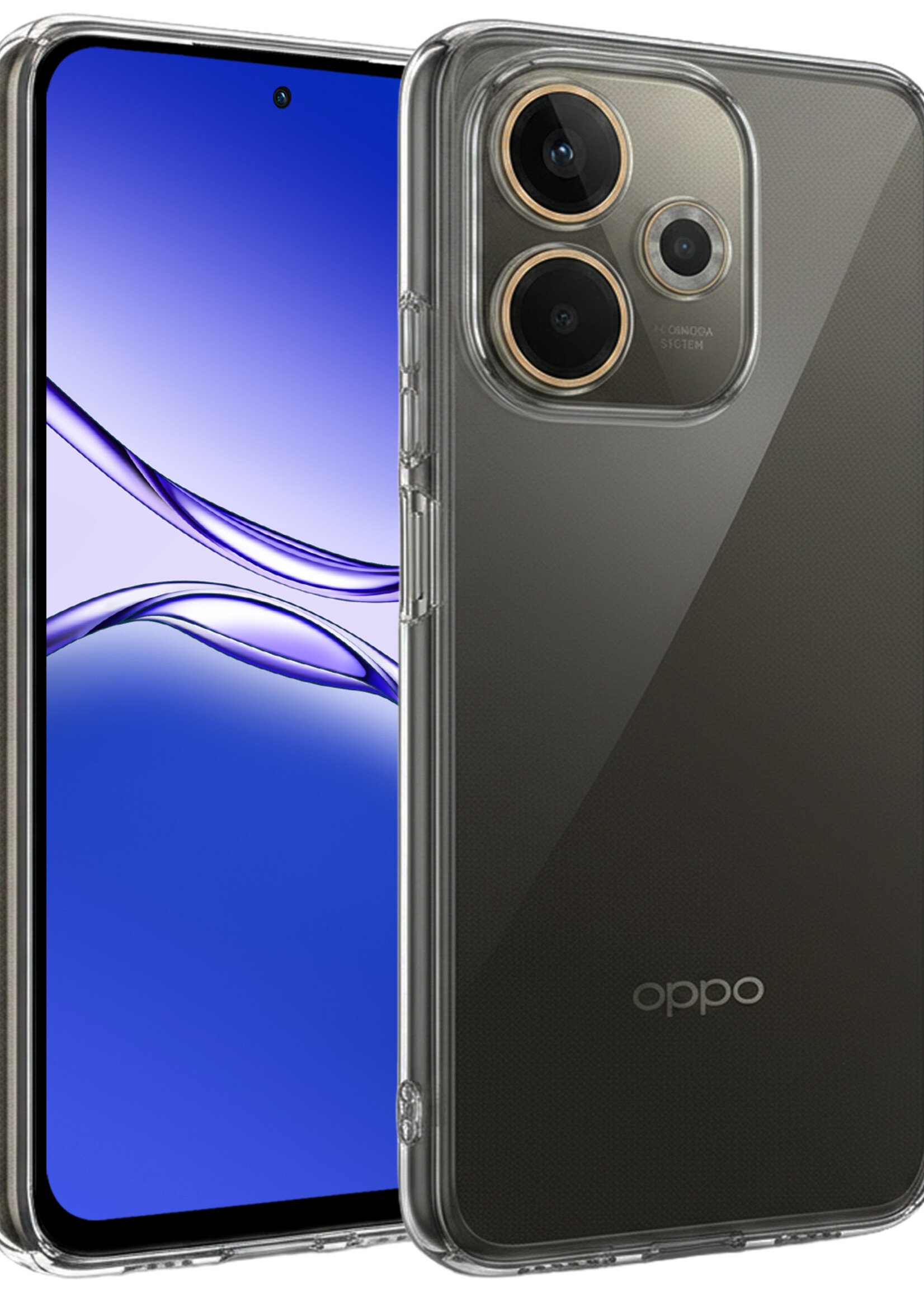 BTH BTH OPPO A5 Pro Hoesje Siliconen - Transparant