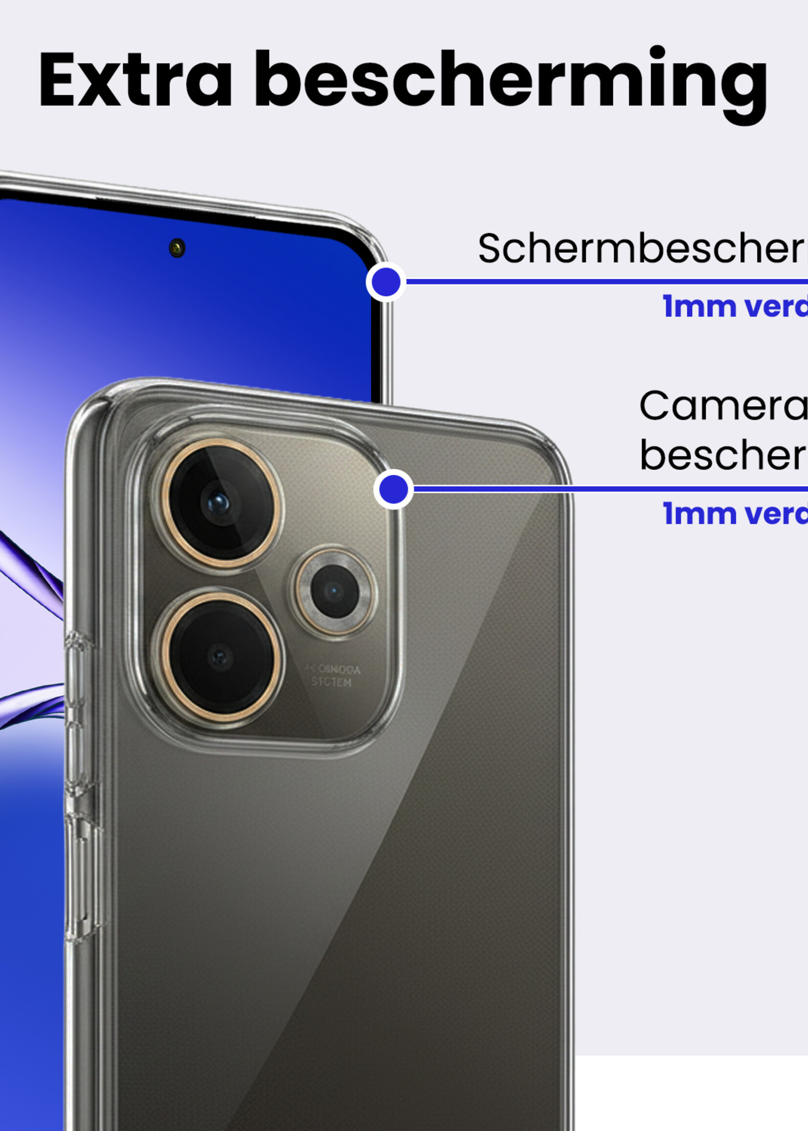 BTH BTH OPPO A5 Pro Hoesje Siliconen - Transparant