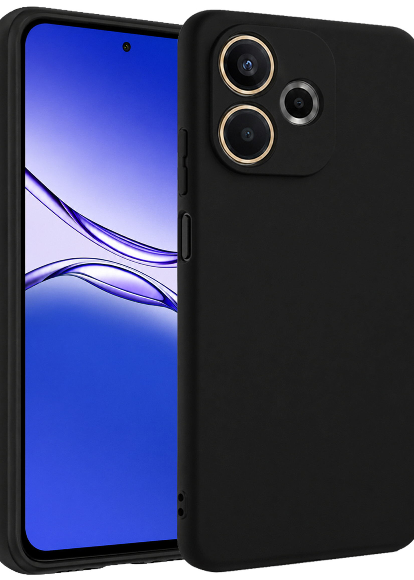 BTH BTH OPPO A5 Pro Hoesje Siliconen - Zwart