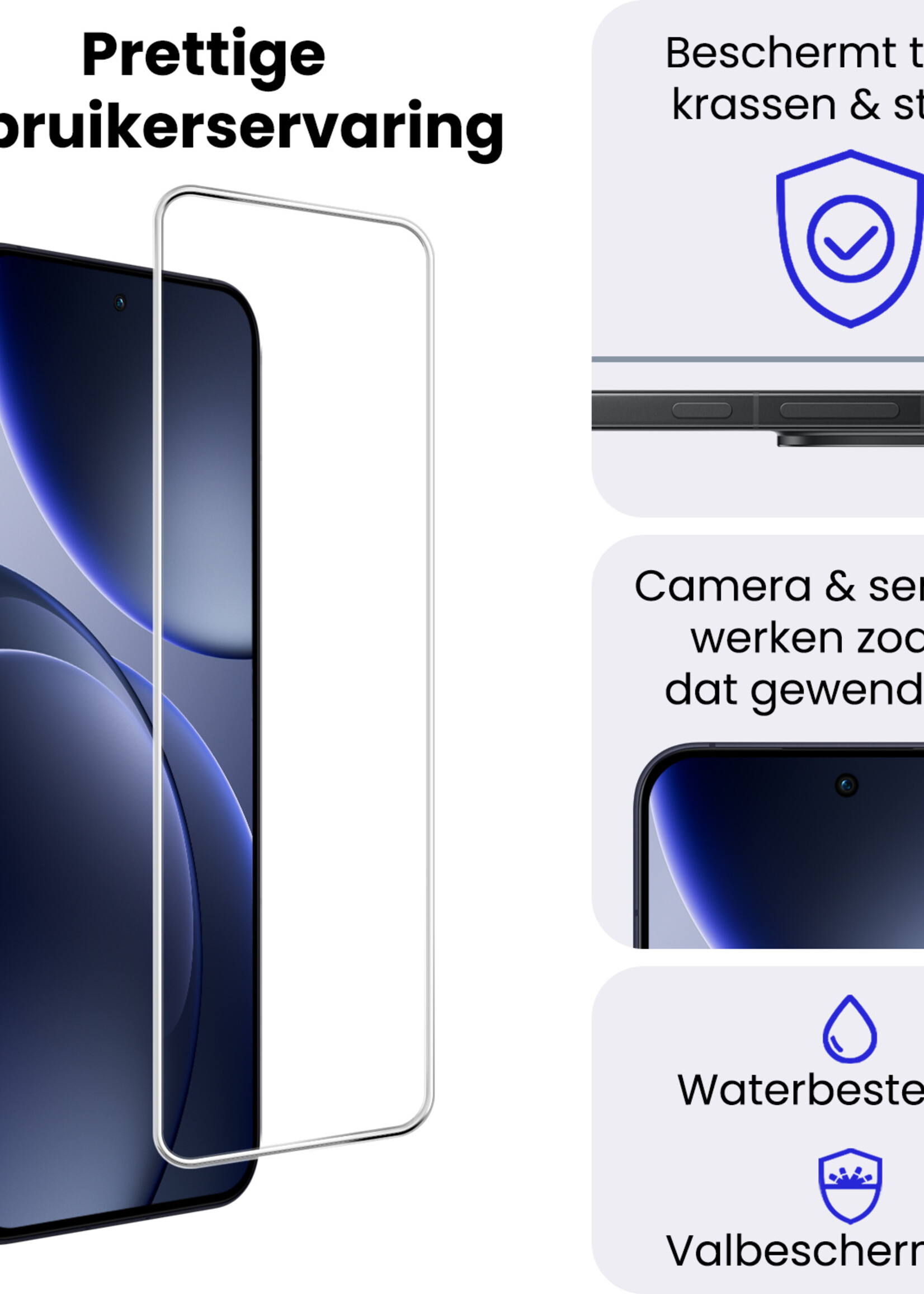BTH BTH OPPO Find X9 Screenprotector Glas - 3 PACK