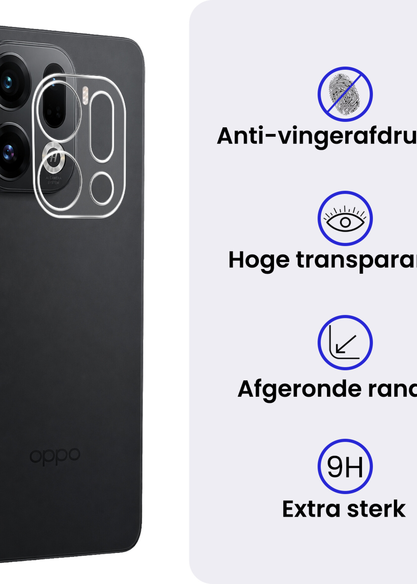 BTH BTH OPPO Find X9 Pro Camera Screenprotector - 2 PACK